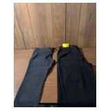 Black Cotton Twill Work Pants Size XL