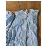 Express and Silhouette Light Blue Denim Button-Up Shirts