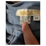 Express and Silhouette Light Blue Denim Button-Up Shirts