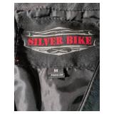 Silver Bike Leather Motorcycle Vest
