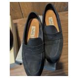 Liz Claiborne High Lights Black Penny Loafers Size 10
