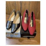 Colin Stuart Leather Pumps - Red and Black Set