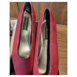 Colin Stuart Leather Pumps - Red and Black Set