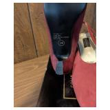 Colin Stuart Red Slingbacks & East 5th Navy Strappy Sandals