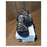 Colin Stuart Red Slingbacks & East 5th Navy Strappy Sandals