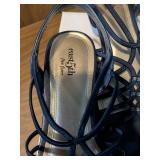 Colin Stuart Red Slingbacks & East 5th Navy Strappy Sandals