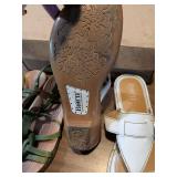 Born Leather Sandals Set - White and Green