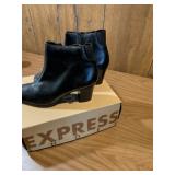 Express Black Christelle Ankle Boots Size 10M