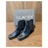 Glacee Black Sport Calf Ankle Boots Size 10M