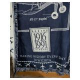 Boeing 75th Anniversary Commemorative Throw Blanket