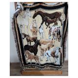 Horse Collection Woven Throw Blanket
