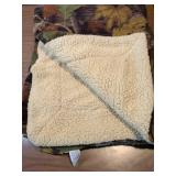 Camouflage Sherpa Lined Throw Blanket