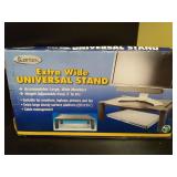 Kantek MS500 20 in. x 13-1/4 in. Height-Adjustable Wide Two-Level Stand - Black - Retail: $35