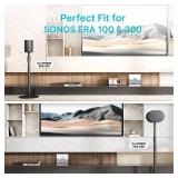 PEGZONE Adjustable Height Speaker Stands Compatible with SONOS Era 300 and Era 100, Height Adjustable up to 42.6