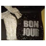 Boys Girls Sequins Hip Hop Costume Hiphop Jazz Dance Clothing Set (10, Black&Silver) - Retail: $27