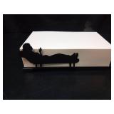 Artori Design Tissue Box Cover Rectangular in Her Treatment - Psychologist Gifts, Thank You Gifts for Women Therapist Office Decor, Private Practice Flat Box Tissue Holder for Office Decoration - Reta