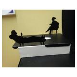 Artori Design Tissue Box Cover Rectangular in Her Treatment - Psychologist Gifts, Thank You Gifts for Women Therapist Office Decor, Private Practice Flat Box Tissue Holder for Office Decoration - Reta