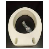 Carex Toilet Seat Riser  Elongated Raised Toilet Seat Adds 3.5 inches to Toilet Height  for Assistance Bending or Sitting  300 Pound Weight Capacity Toilet Riser - Retail: $25