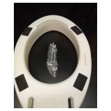 Carex Toilet Seat Riser  Elongated Raised Toilet Seat Adds 3.5 inches to Toilet Height  for Assistance Bending or Sitting  300 Pound Weight Capacity Toilet Riser - Retail: $25