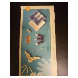 Shibori Dye Dish Towel Kit - Mondo Llama: DIY Art Kit with String, Gloves, Craft Sticks, Rubber Bands & Color Dyes - Retail: $15