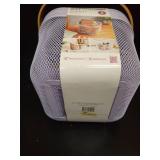 Ezystorage Mesh Square Basket Set with Bamboo Handles - Retail: $15
