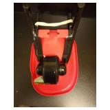 Red Wheel Barrow made of molded plastic.  Suitable for indoor or outdoor use. - Retail: $25