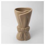 MFR Studio Bow Vase Taupe - Retail: $15
