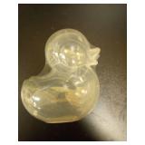Clear Rubber Duck with Gold Glitter - Retail: $12