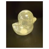 Clear Rubber Duck with Gold Glitter - Retail: $12