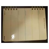 Weekly Planner Refill Pages with Gold Rings - Retail: $12