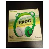 ART+SOUND LED Light Up Frog Bluetooth Wireless / Wired Headphones: Built-In Microphone - Retail: $13