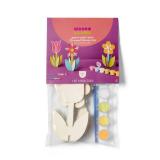 3ct 3D Wood Flowers Painting Craft Kit- Mondo Llamaâ¢ - Retail: $12