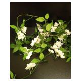 IPOPU White Bougainvillea Artificial Garland 5.9FT 1 PCS â Silk Bougainvillea Hanging Flowers, Artificial Flower Garland for Wedding Arch, Backdrop, Home Decor - Retail: $16