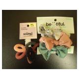 Scunci Hair Accessories Set - Scrunchies and Spiral Hair Ties - Retail: $12