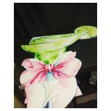 LawnIdyll 4ft Large Martini Bow Cardboard A Tini Bit Older Birthday Cutout Stand Green Margarita Backdrop Decorations for Women Coquette Bachelorette Bridal Shower Party Decor - Retail: $38