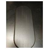 dwellington Wooden Farmhouse Decorative Tray, 12in Rustic Beaded Tray for Living Room Decor, Kitchen Table DÃ©cor, Oval Coffee Table Serving Tray (Black) - Retail: $17