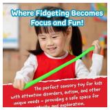 IMPRESA Monkey Noodles Fidget Toys for Focus & Calm - Multicolor, 12 x 3 x 0.75 in - 5 Pack Sensory Stretchy String Fidgets for Kids & Toddlers 3+ - Retail: $13