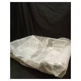 Ying Tutu 1 Pack of Extra Large Cat Litter Box (ABS Material), Low Entry Senior Litter Pen for Geriatric Kitty Big Cats, Jumbo Pet Safe Litter Boxes Tray for Indoor Pets Potty (Gray, 24\" L x 20\" W) 