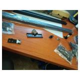 MaKefeile Ceiling Curtain Track Ceiling and Wall Mounted Heavy-Duty Curtains Rails Room Divider Curtains Shower RV Tracks Ceiling Sliding Curtain Rods With Clips,Black 6ft. - Retail: $50