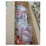 Home Decorators Collection Evelyn 60-Watt Clear Glass Shades Brushed Nickel Finish Vanity 3 Light