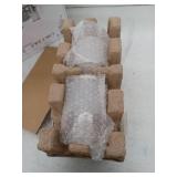 Truitt 14.2 in. 2-Light Brushed Nickel Modern Transitional Vanity with Frosted and Clear Edge Glass Shades