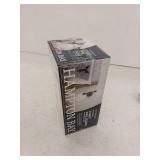 Hampton Bay 10 in. 2-Light Matte Black Plug-In or Hardwire Wall Sconce for Bathroom