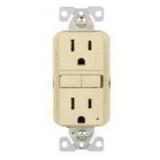 Eaton 15 -Amp 125-volt GFCI Residential Decorator Outlet Receptacle, Ivory