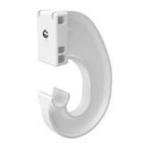 Closetmaid Closet Rod Support Bracket - Resin - 5.75-in H x 3.87-in D x 0.87-in W - White 5565500, 3 Pack