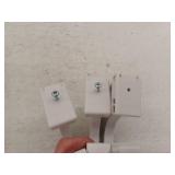 Closetmaid Closet Rod Support Bracket - Resin - 5.75-in H x 3.87-in D x 0.87-in W - White 5565500, 3 Pack