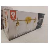 24 inch Brass 3-Light Bathroom Vanity Fixture