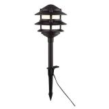 Outdoor LED 3-Tier Metal Landscape Path Light