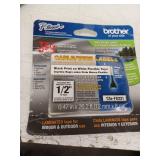 Brother TZEFX231 Label Maker Tape  0.47 W  Black on White