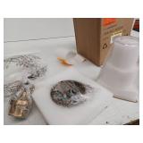 Modern Bell Pendant Light with Wavy Glass