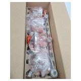 Home Decorators Collection Evelyn 60-Watt Clear Glass Shades Brushed Nickel Finish Vanity 3 Light